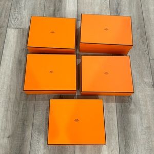 Hermes shoes box 5 sets